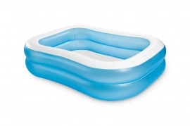 Inflatable Family Pool - Light Blue 200 x 147 x 46cm